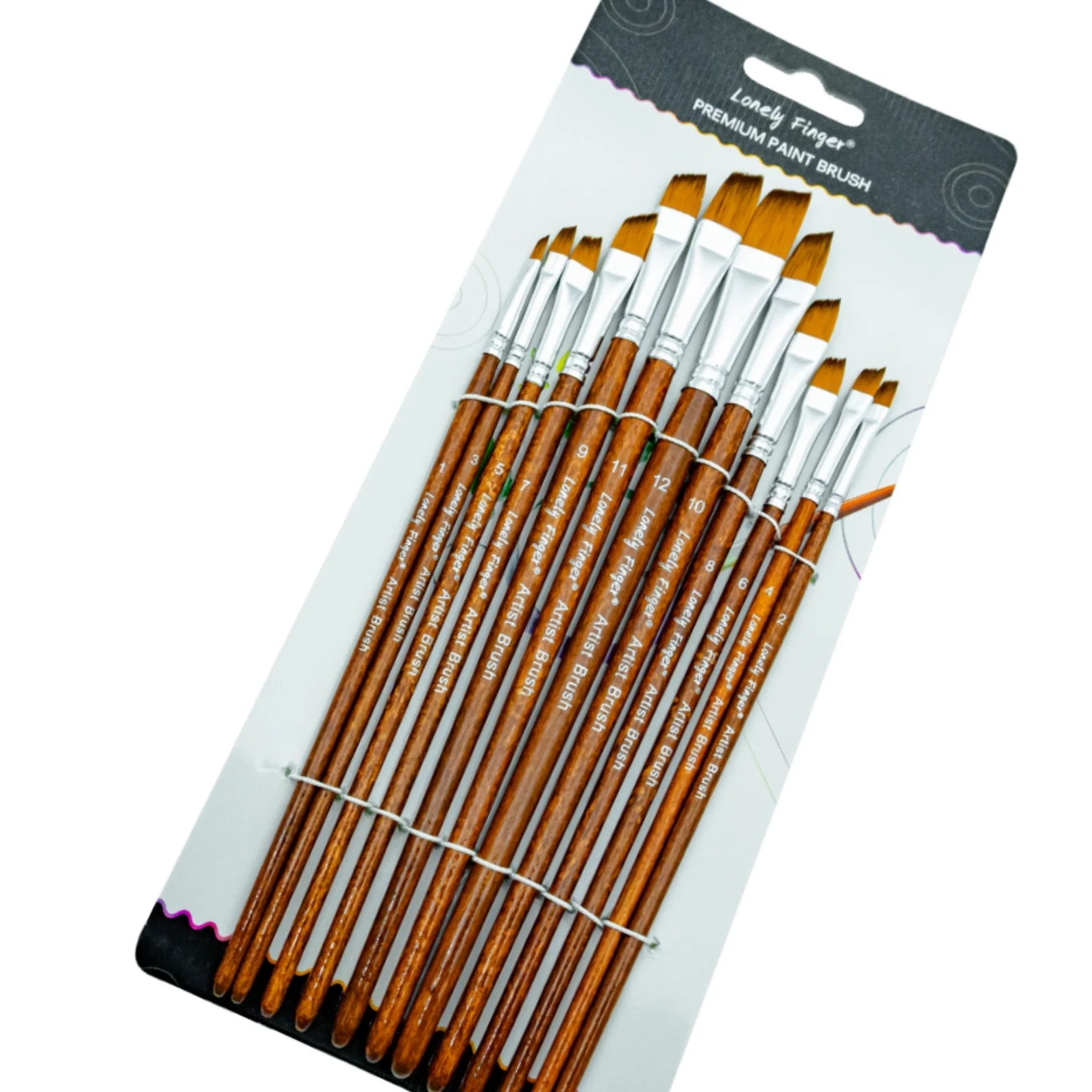 Set Di 12 Pennelli In Miniatura Per Micro Dettagli – Punta Fine, Marrone – Per Acrilici, Oli, Acquerelli E Nail Art