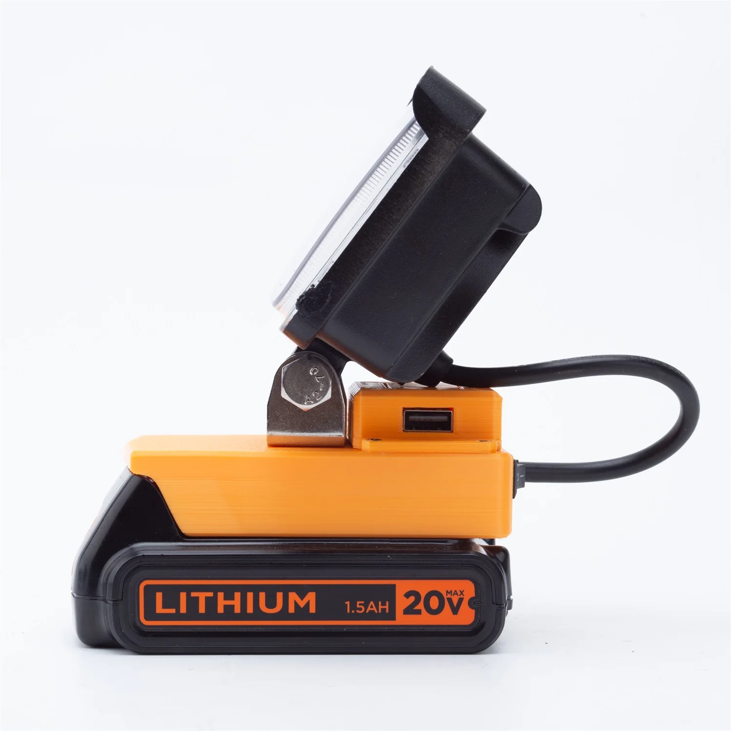 LED Work Light for BLACK+DECKER 18V Lithium Battery w/ USB Flashlight Portable Emergency Flood Lamp Camping lamp(NO Battery ) camping light,portable flashlight,portable lanterns,camping lamp,camping lantern,keychain work light,portable work lights,emergency lights,portable work light,portable torch