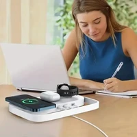 4 In 1 Fast Wireless Charger Stand Led Night Light Bedroom Lamp Phone Charging Station Dock For iPhone iWatch 2-10 SE Airpods * - Image 3