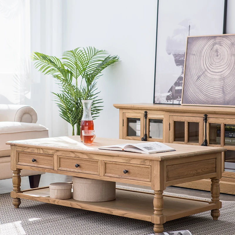 

Export European-style solid wood living room coffee table