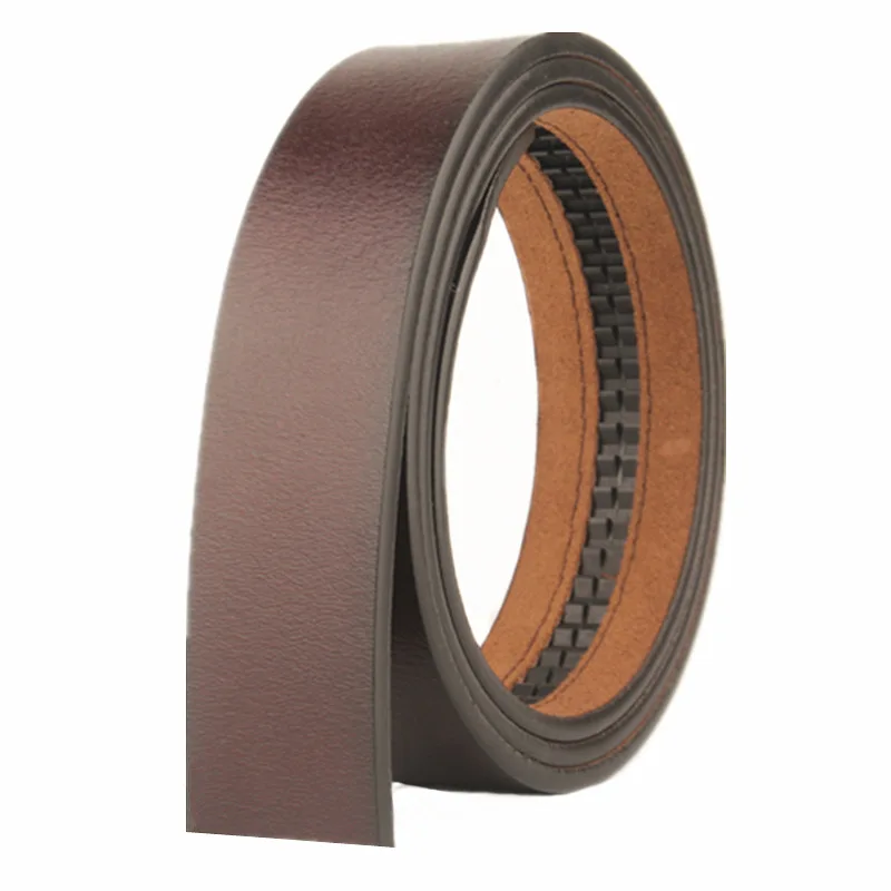 110 120 130 140 150 160 170 180cm Belt Body No Buckle Men Plus Size LONG Belt Genuine Leather Automatic buckle Belts 3.5cm Width leather belt for men Belts