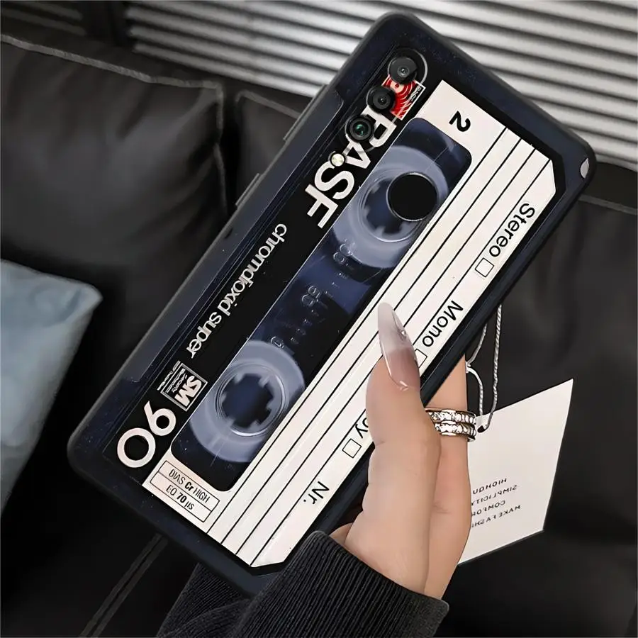 Vintage Cassette Tape Black Soft Shell Case