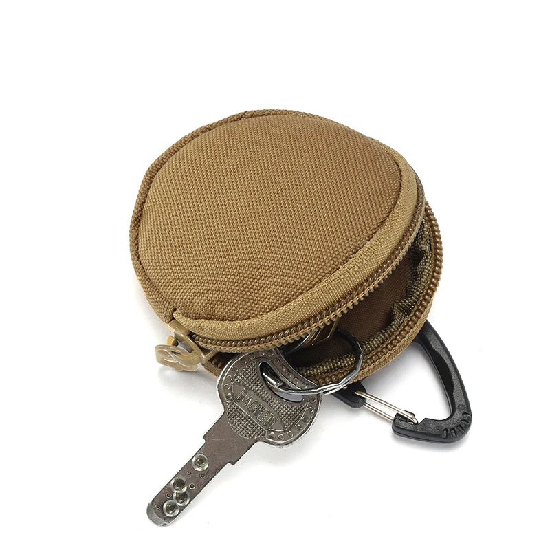Outdoor Key Wallet Storage Bag with USB Cable for Men