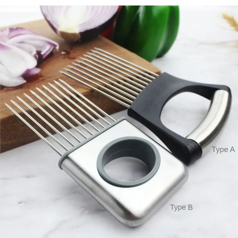 Onion slicer and Vegetable Holder and Meat Tenderizer