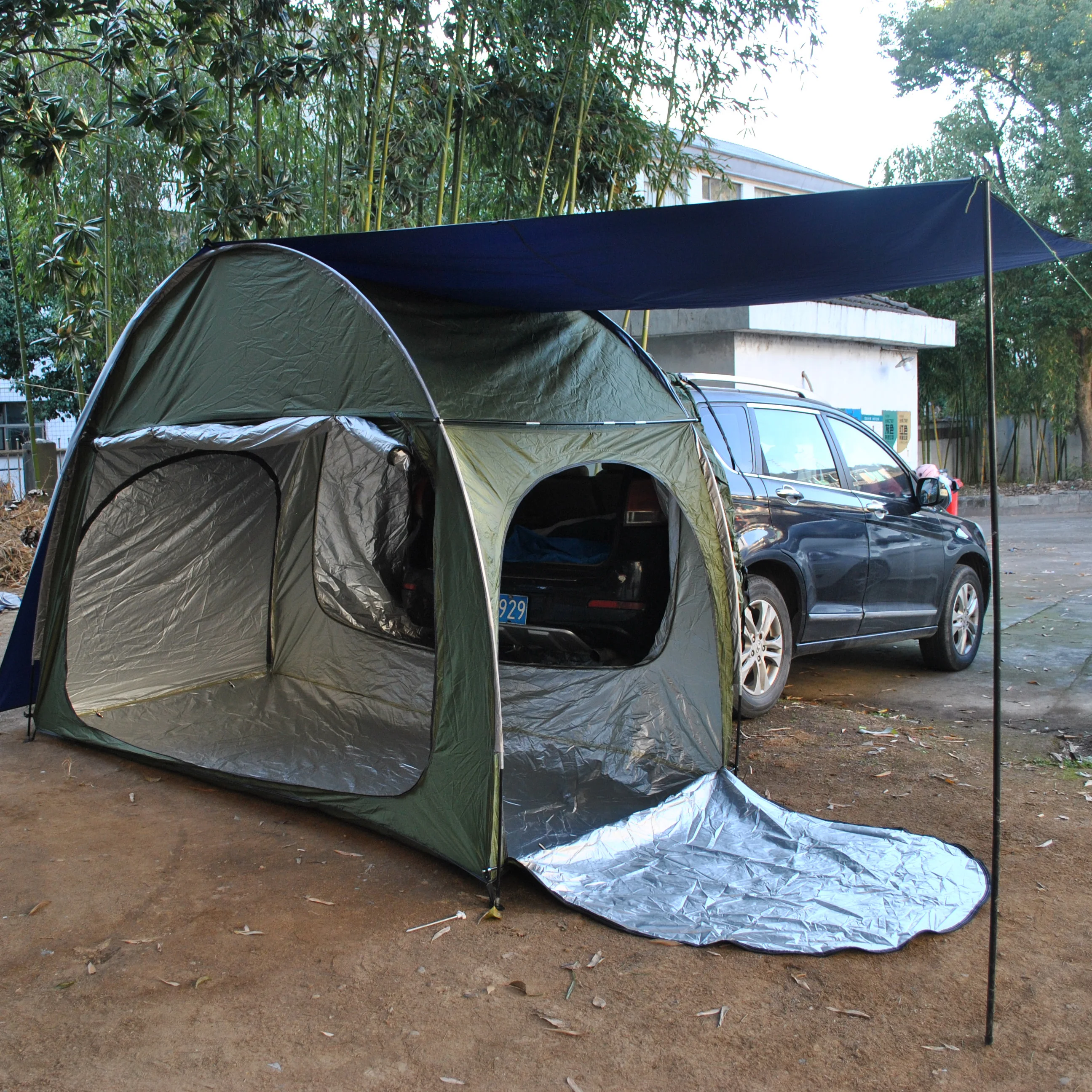 Waterproof Add Raincover car Tailgate Tent with Raincover,Rainproof car tent,CZX-691 Double Layer SUV tent,car rear tent