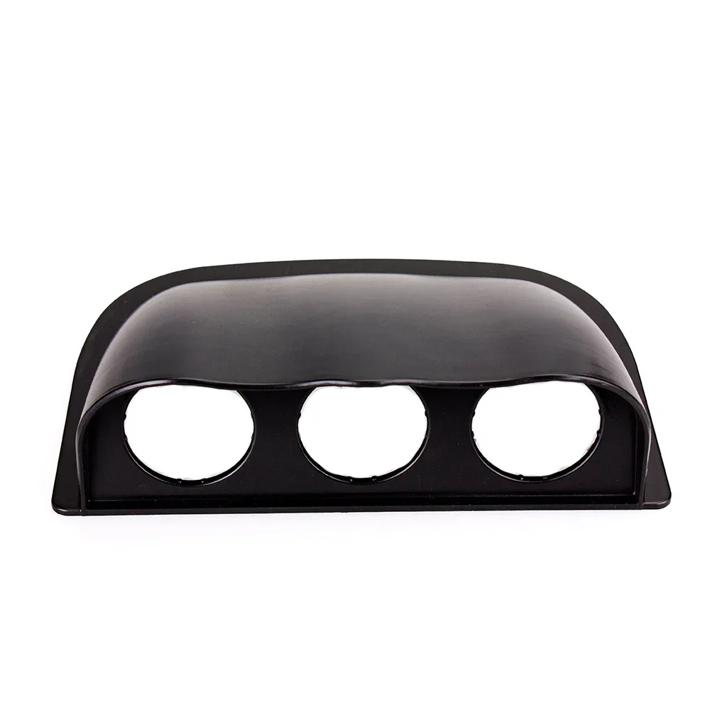 2 Inch 52mm Gauge Pod Mount Holder Dual Triple Gauge Pod Carbon Fiber Style/Gloss Black Dash Mount for Racing Car Universal