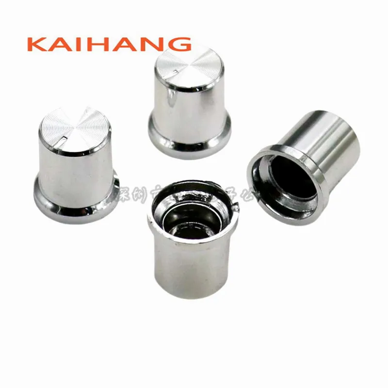 10PCS 14.5*15.5MM Plastic Potentiometer Knob Cap Swirl Marks Inner Hole 6mm