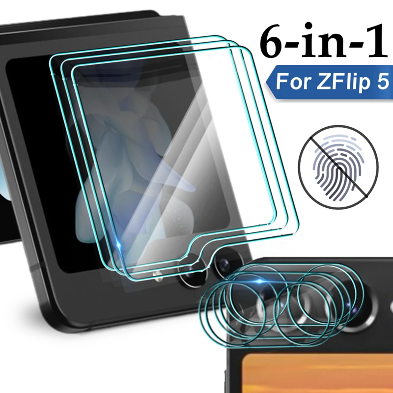 Pellicola Per Lenti Per Samsung Galaxy Z Flip 5 Flip5 5G Protezione Per Schermo Esterno Protezione Per Fotocamera Vetro Temperato Hd Per Galaxy Zflip5