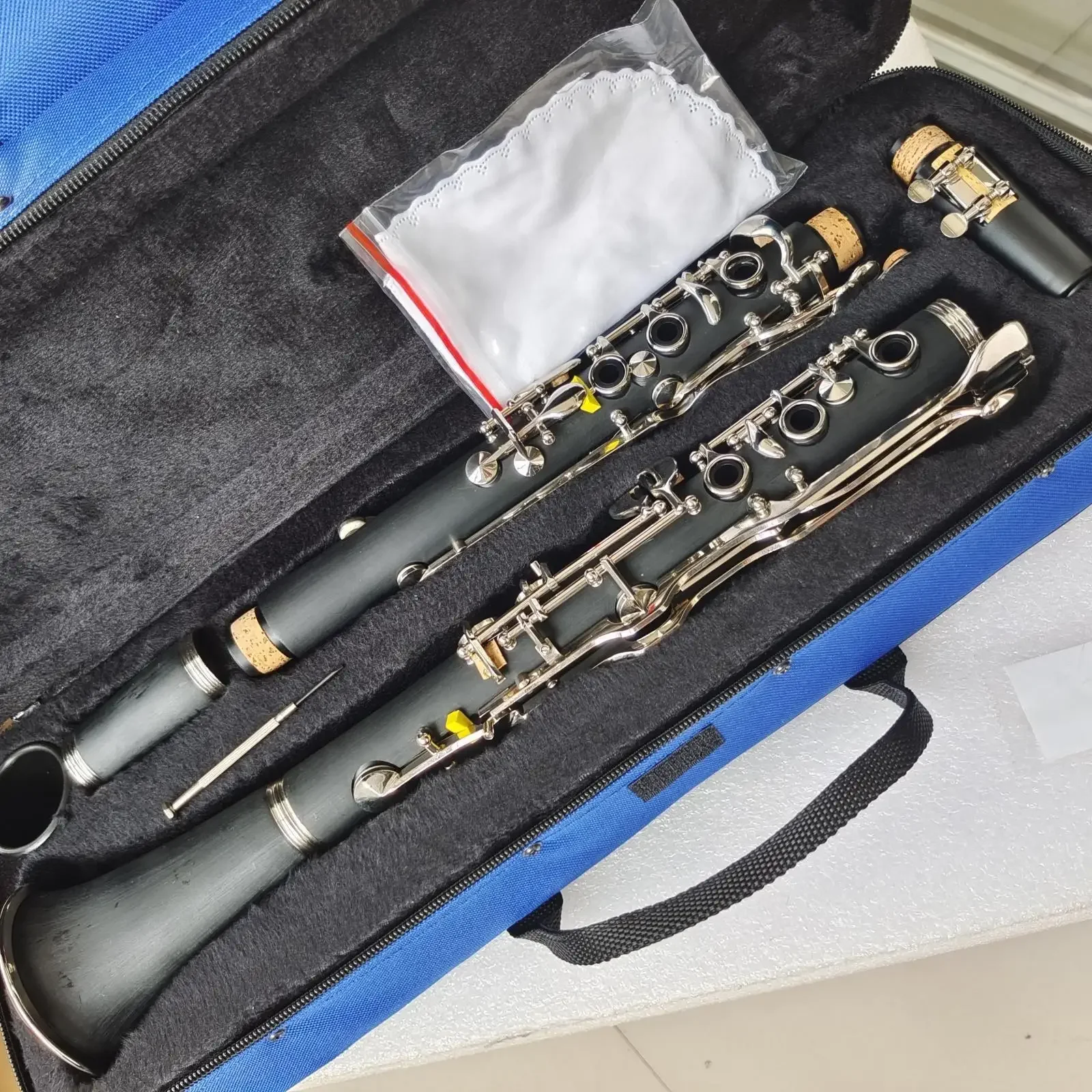 G Key Clarinet with Case Ebonite Nickel Plated Professional Level Music Instrument with Good Material And Sound Quality