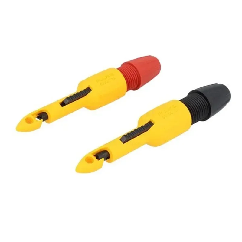 wire piercing probe clip insulation piercing clip test probe automotive test cable multimeter testing tool 2PCS Insulation Wire Piercing Puncture Probe Test Hook Clip with 2mm/4mm Socket Automotive Car Repair