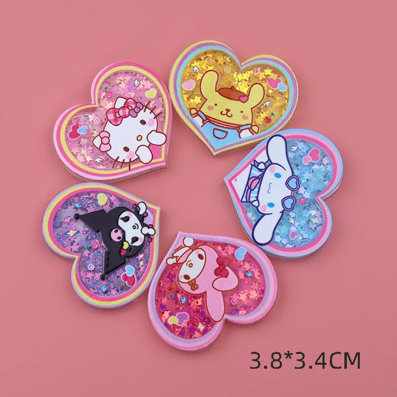 

3Pcs Large Size Kawaii Sanrio Patch Hello Kittys Cinnamoroll Cute Cartoon Anime Resin Accessories Diy Material Toy for Girl Gift