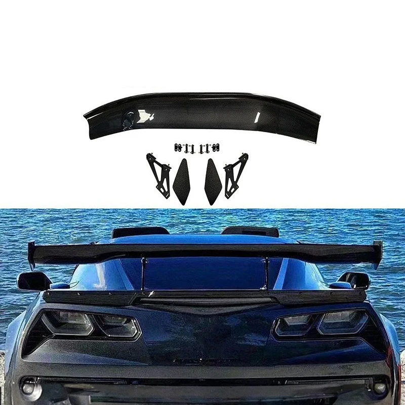 

C7 GT Style Carbon Fiber Fibre Rear Trunk Spoiler Wing For Corvette C7 2014-2017，professional car tuning and upgrade