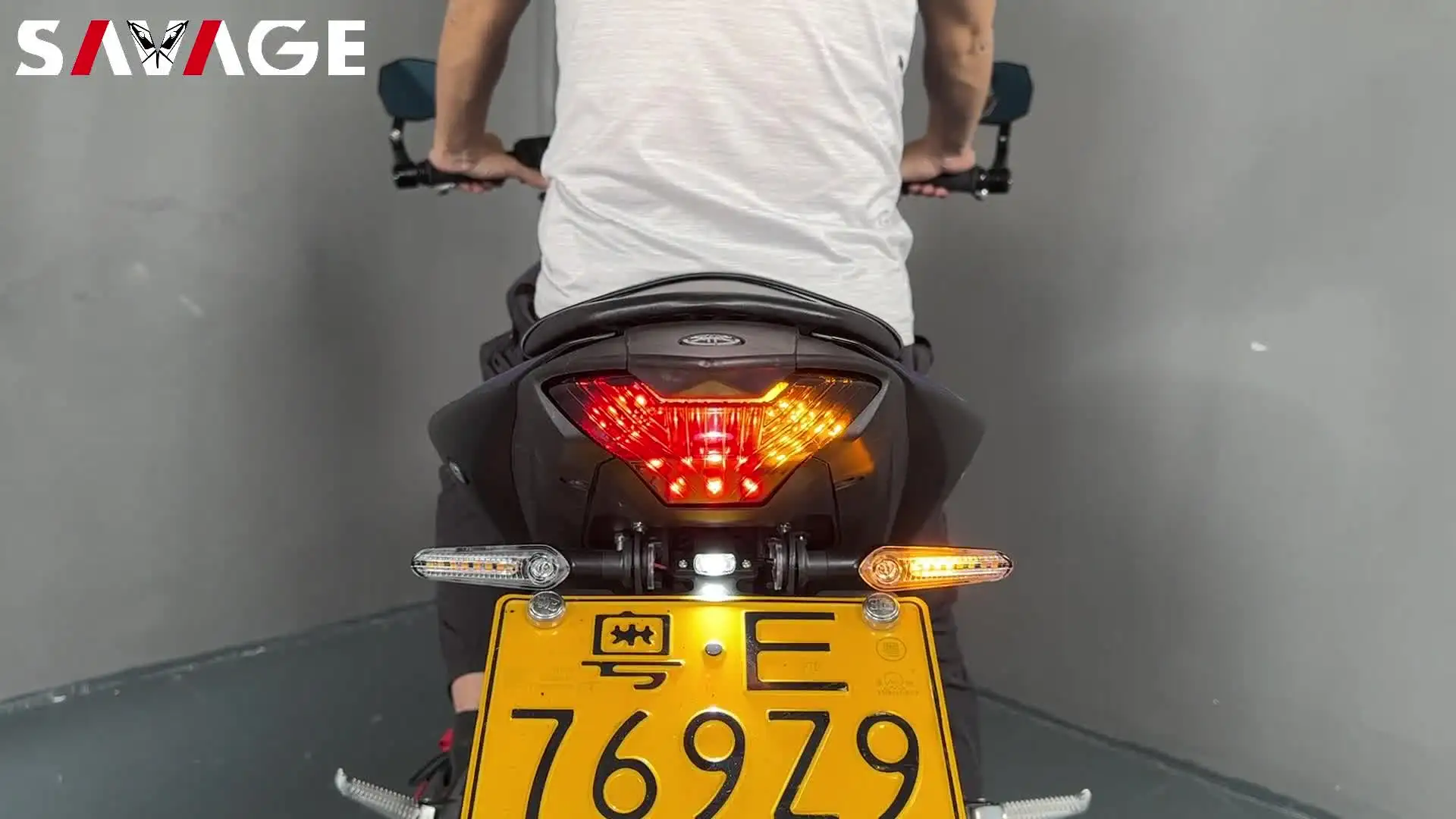 Для YAMAHA MT-07 14-17 FZ-07 YZF R3 R25 2014-2021 Встроенный светодиодный задний фонарь указатель