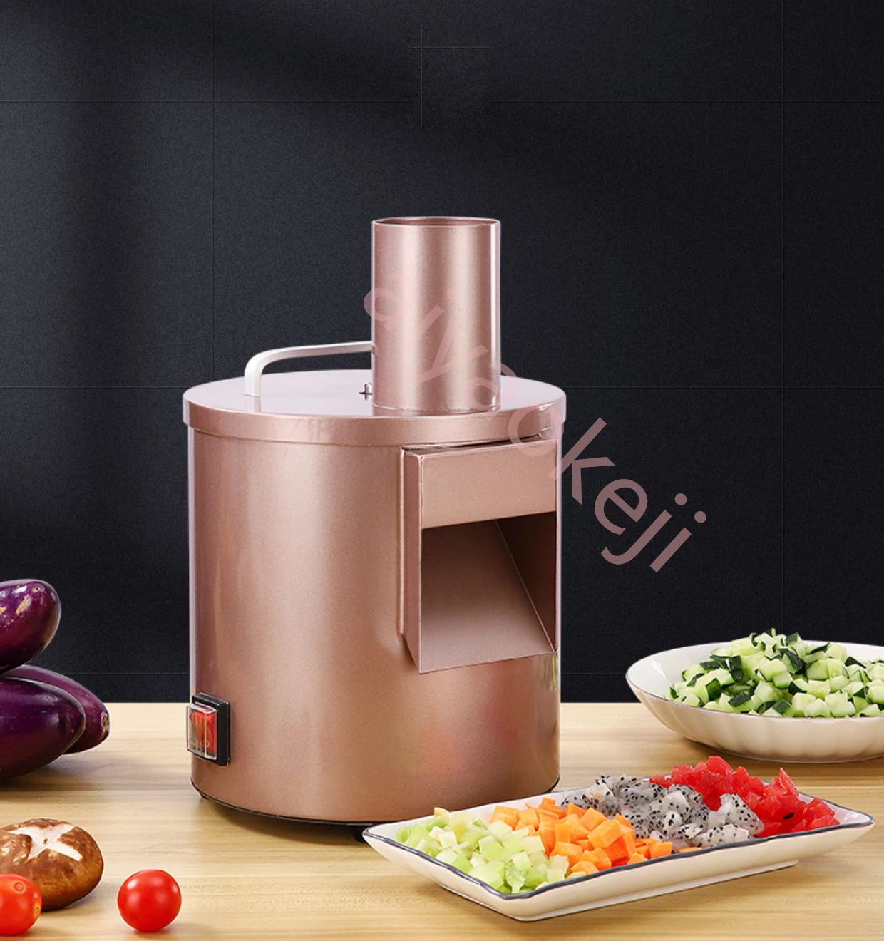 Automatic Vegetable Cube Cutting Machine Household Carrot Onion Radish Potato Dicing Machine Cucumber Cutter 4