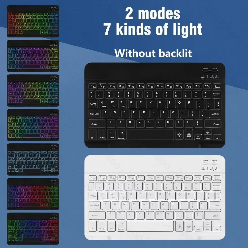 Teclado e Mouse Rainbow Backlight para Ipad Pro Coreano Espanhol Magic Keyboard Ipad Pro 11 11 2023 2023 2023 - Imagem 5