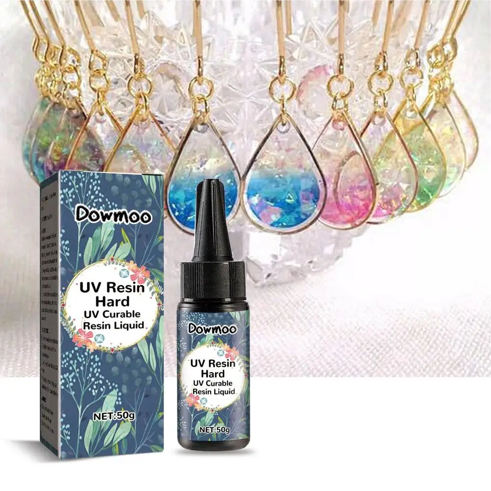 Description Picture 4 of itemEpoxy Resin Hard Glue UV Resin Clear DIY Resin Craft 50g Crystal Clear Fast Curing Resin, DIY Crafts Glue for Handmade Jewelry