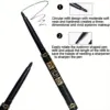 3pcs Long-Lasting Waterproof Black Eyeliner Pencils - Smudge & Sweat Proof for Bold Eye Makeup, Perfect Gift 5