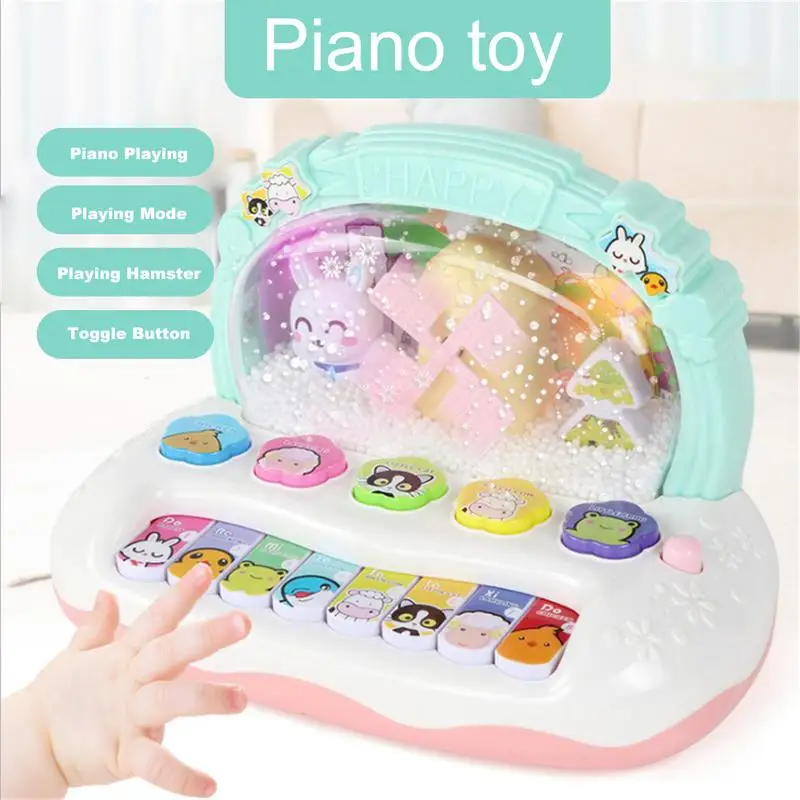

Kids Electronic Piano Toy Children Cartoon Light Up Piano Musical Instrument Toys Electronic Keyboard Piano For Kids Music Toys