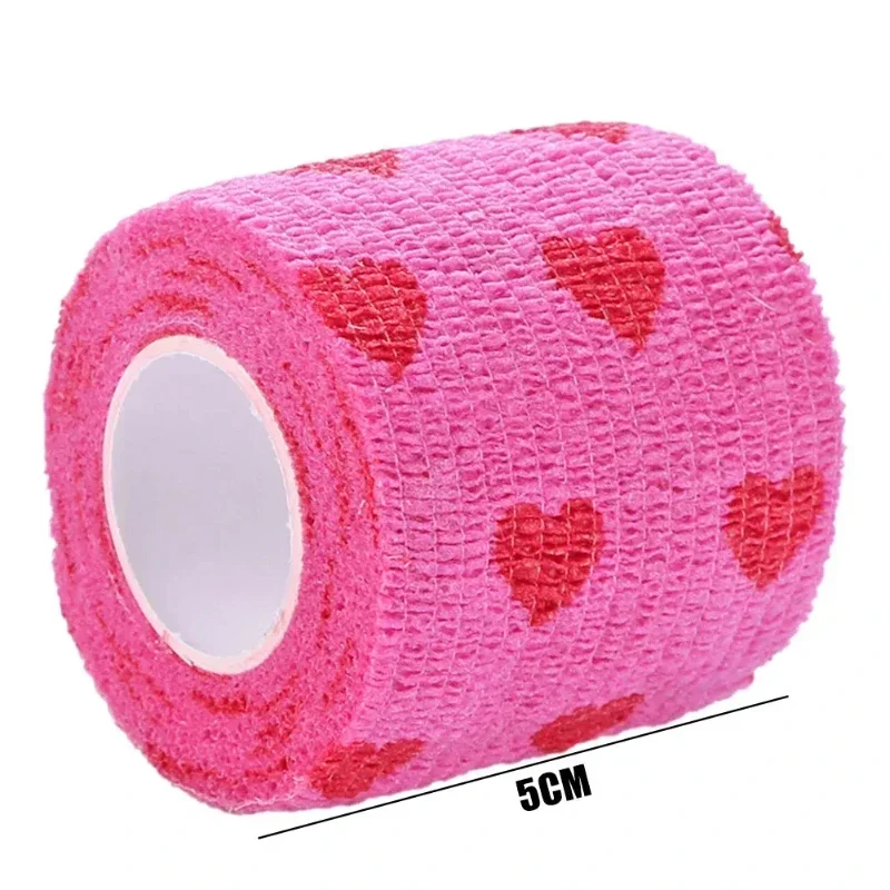Self Adhering Bandage Pet Dog Cat Medical Breathable Elastic Non-woven Self Adherent Wound Outdoor Retractable Sports Tape