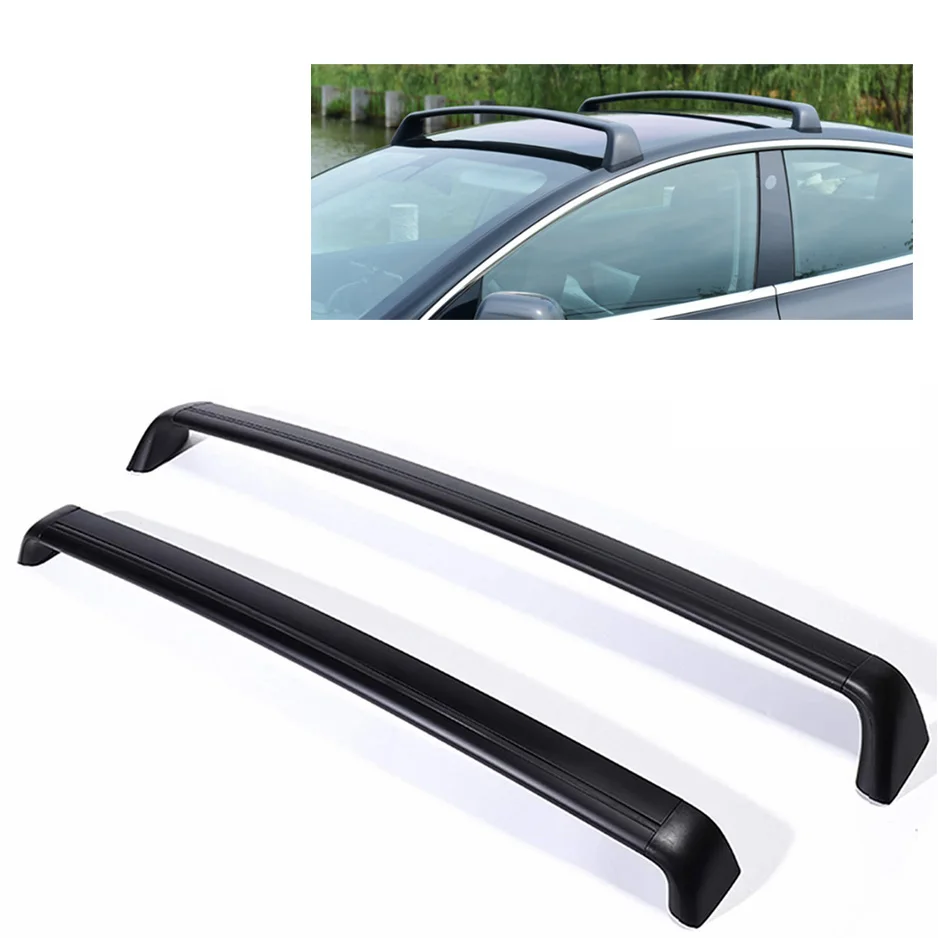 

Black Roof Rack Aluminum Cross Bars Cargo Carriers for Model Y 2021 Rooftop Crossbar Luggage Holder
