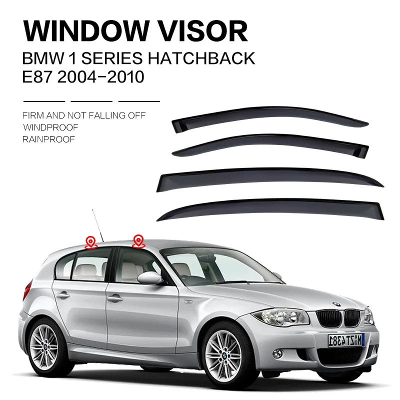 For BMW 1 series E87 F20 F52 Window visor Weather Shield Side Window Deflector Car windshield weather shield Car accessories