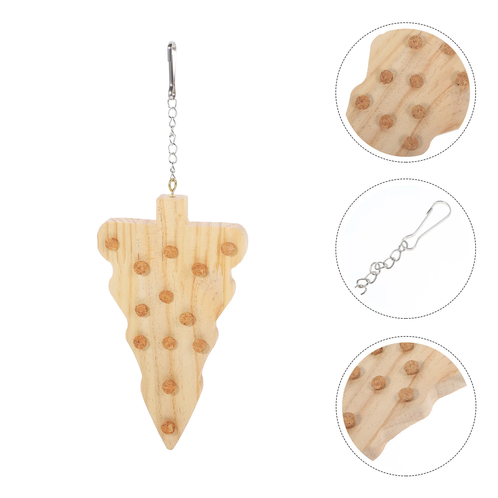 

Bird Chew Toy Hanging Parrot Cage Bite Toys Chewing Wooden Bite-resistant Parakeet