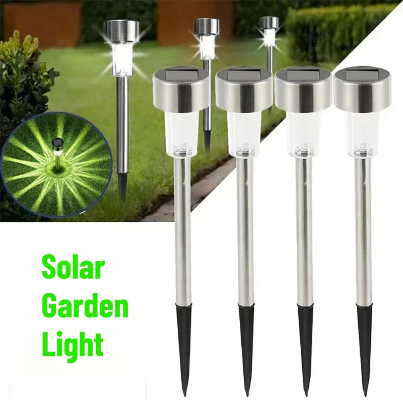 1/2/4Pcs Outdoor Solar Lights Garden Lamp Solar Powered Waterproof Landscape Path LED Light For Yard Backyard Lawn Patio Decora