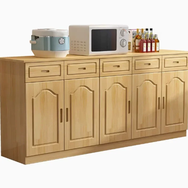 Drawers Sheets Complete Cabinet Wood Rack Design Shelves Nordic Kitchen Cabinet Closet Tall Luxury Muebles De Cocina Furniture 6