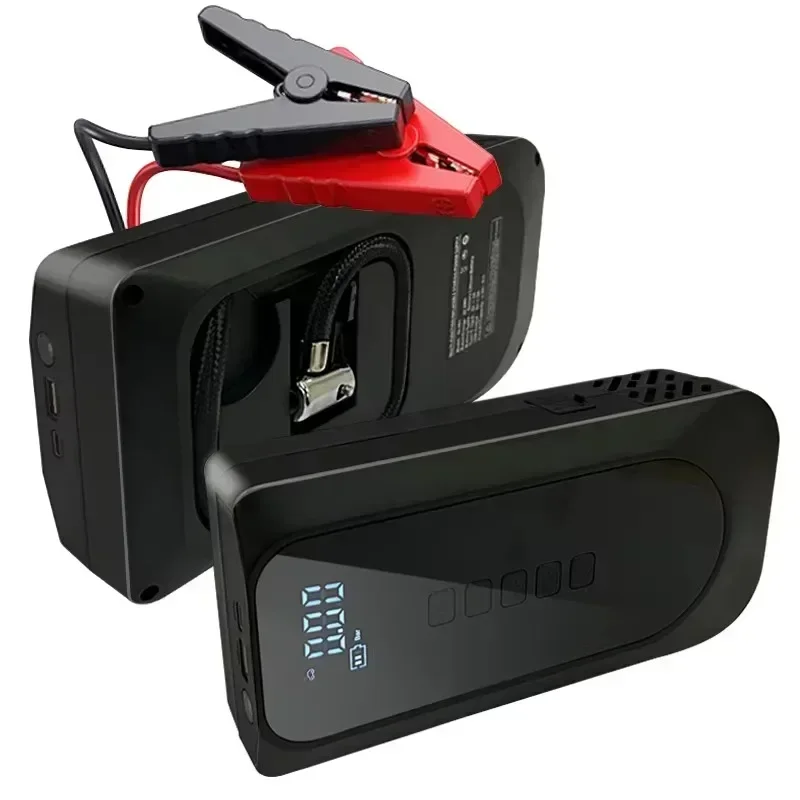 2000A Car Jump Starter Air Pump Multi-Function 4 In 1 Air Compressor Power Bank Car Battery Starter Starting Auto Tyre Inflator