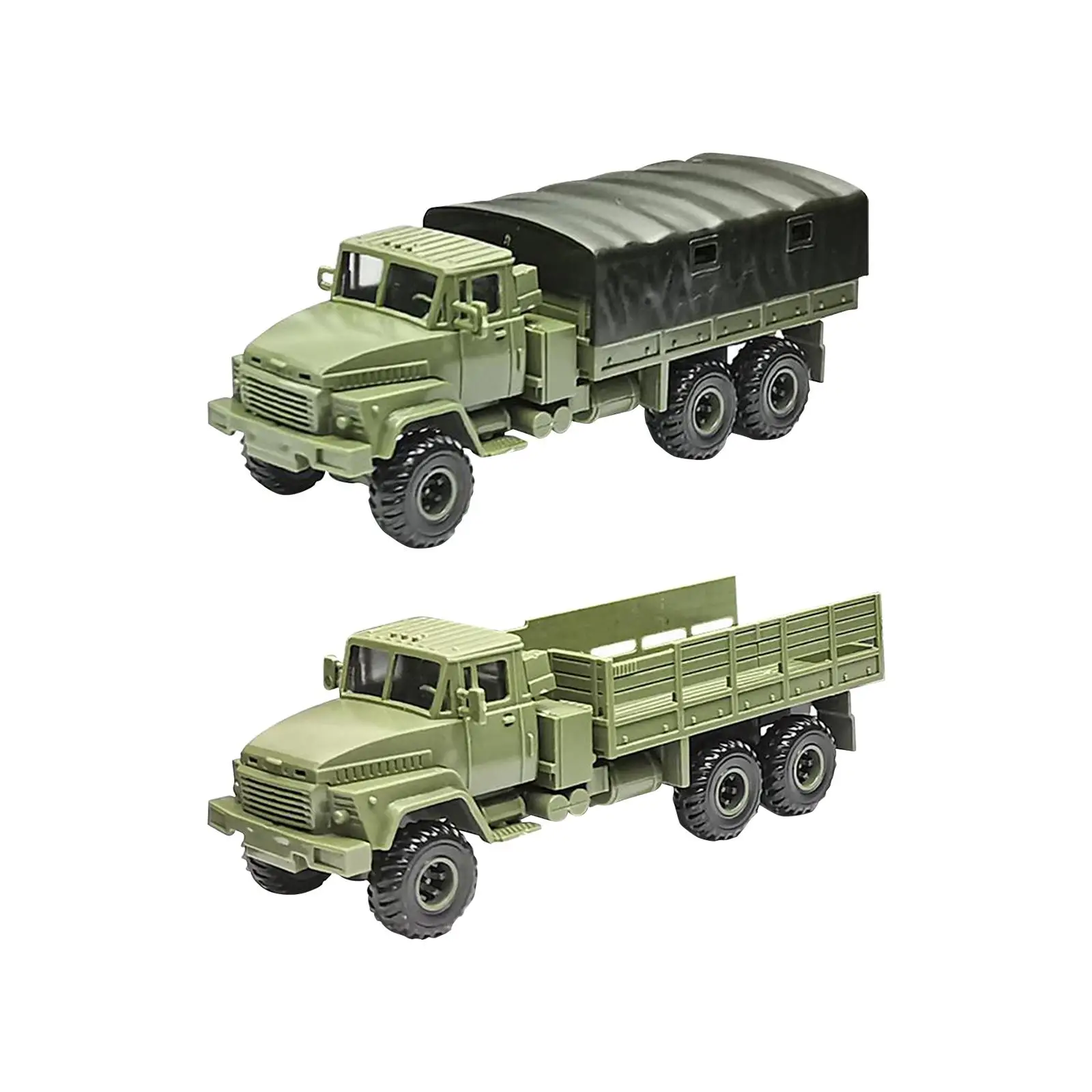 

Transport Vehicle Building Model Set Assemble Model Toys 1/72 Scale Cargo Truck for Tabletop Decor Party Favor Gift Collectibles