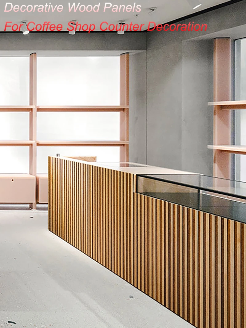 2 ชิ้นธรรมชาติไม้เบิร์ชอะคูสติกแผง 90x30 เซนติเมตร 3D ดูดซับเสียงไม้ Slat Wall ตกแต่งภายในตกแต่งพื้นหลัง 1