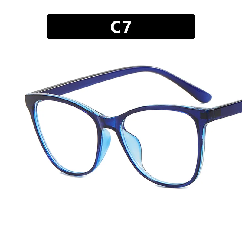 Fashionable Oversized Cat Eye Glasses Frame for Prescription Eyewear Short Sight Eyewear 0 -0.5 -1 -1.25 -1.5 -1.75 -2.0 To -6 3
