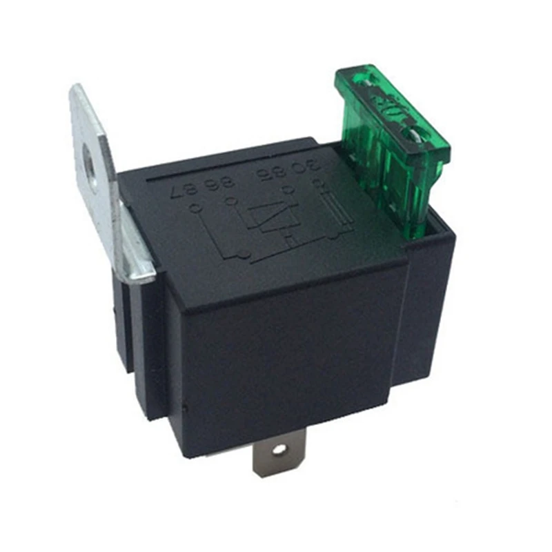 퓨즈 포함 자동차 릴레이, 코일 전압 VFSA30 DC12V 릴레이, 4 핀 12V/30A, 5 개
