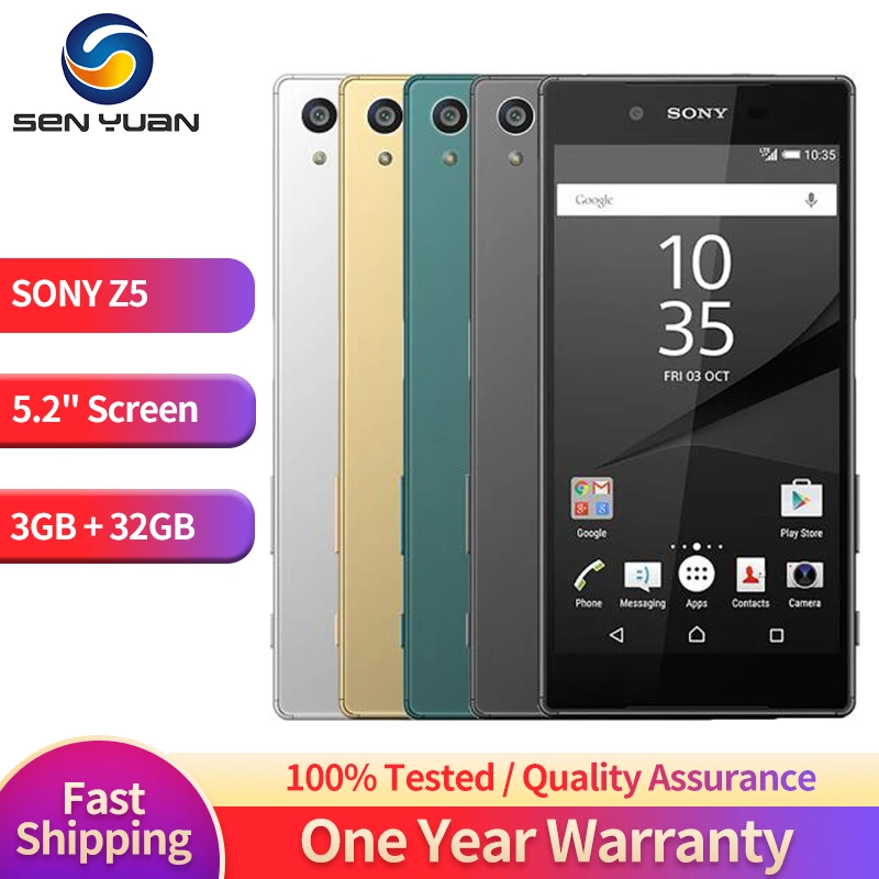 Original Sony Xperia Z5 E6653 Phone Unlocked Ram 3gb Rom 32gb Gsm Wcdma 4g Lte Android Octa Core 5 2 Inch 23mp Camera Mobile Phones Aliexpress