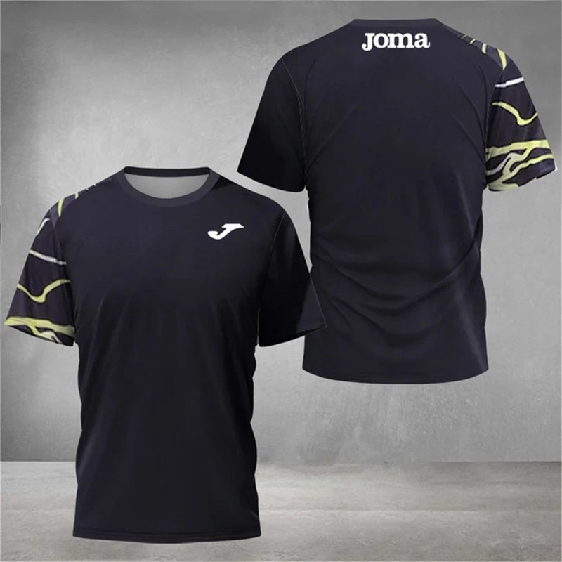 Móda naklonění tisk T košile pro muži outdoorové tenis tvoření šatstvo léto fitness běhat tees o-neck krátce rukáv sportovní topy