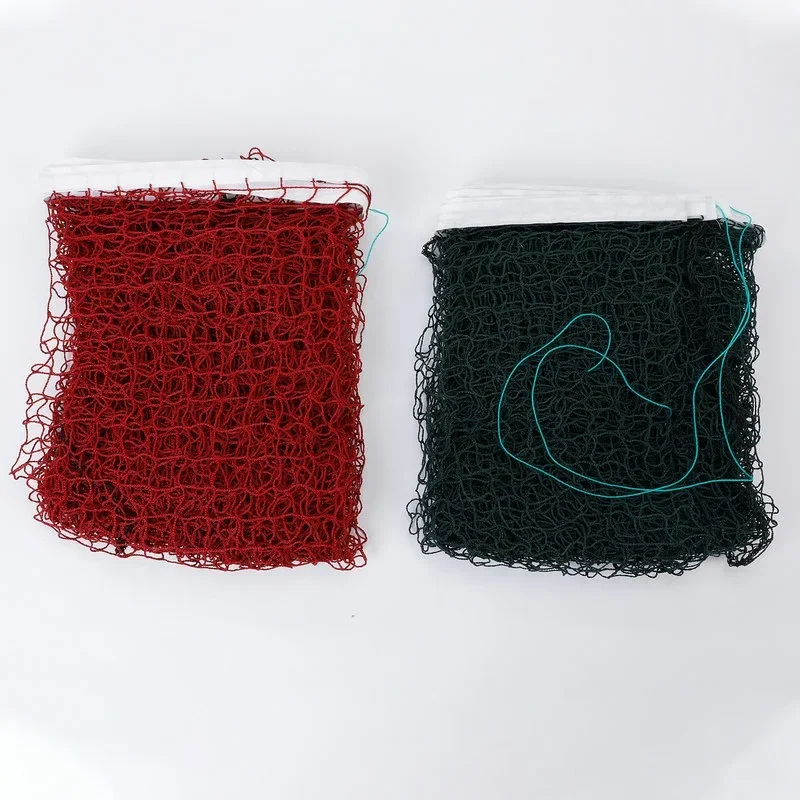 

Red and green polypropylene indoor standard badminton net Outdoor portable ordinary badminton net
