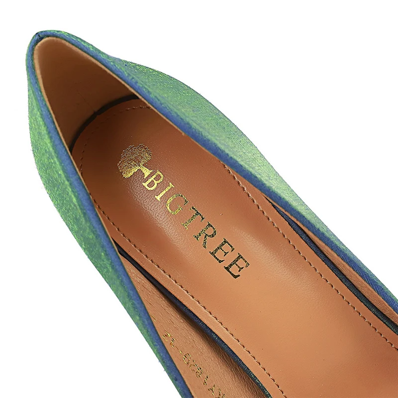 Zapatos de tacón alto para mujer, calzado de tela satinada, Stiletto, boda, talla grande 42 43 - Image 6