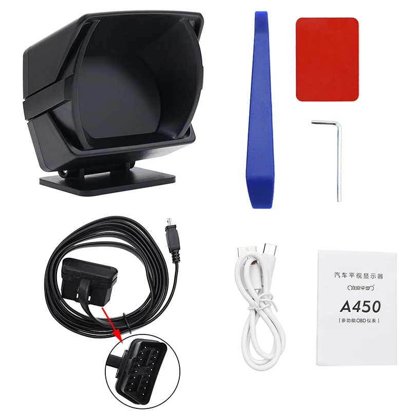 HUD  ڵ ٱ     ÷, V63 ÷ OBD HUD, GPS ӵ , G-, 4 in 1, 2023 ֽ