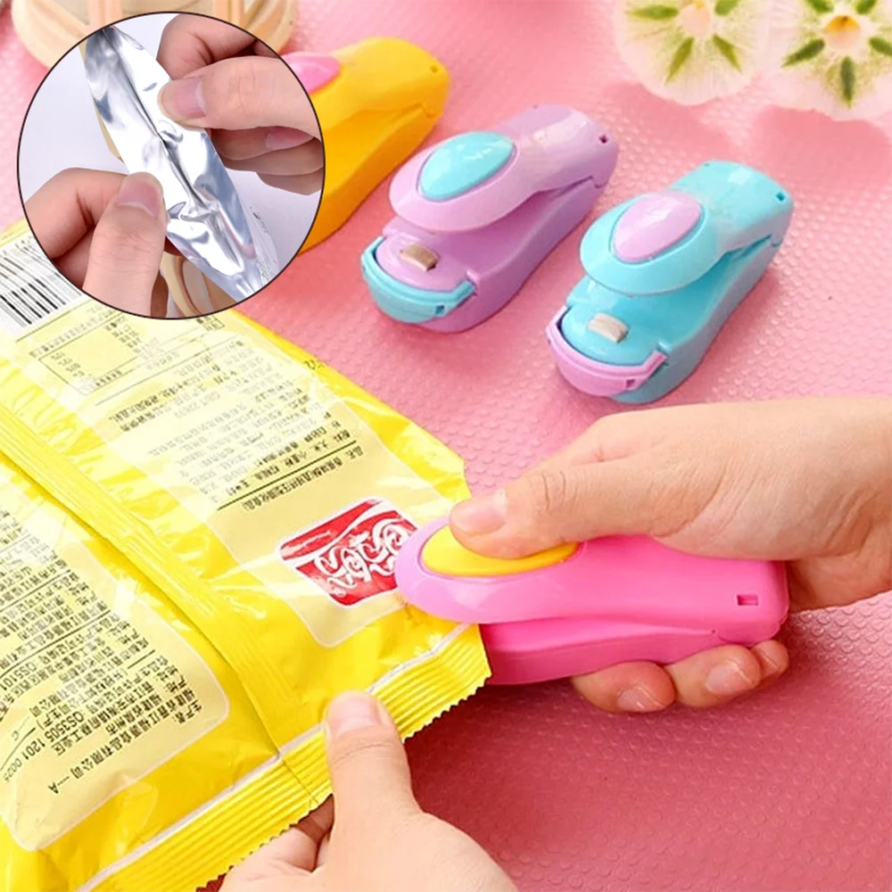 Portable Mini Handheld Holder Electric Heating Snack Sealing Machine Sealed Packaging Plastic Bag Food Sealer | Дом и сад