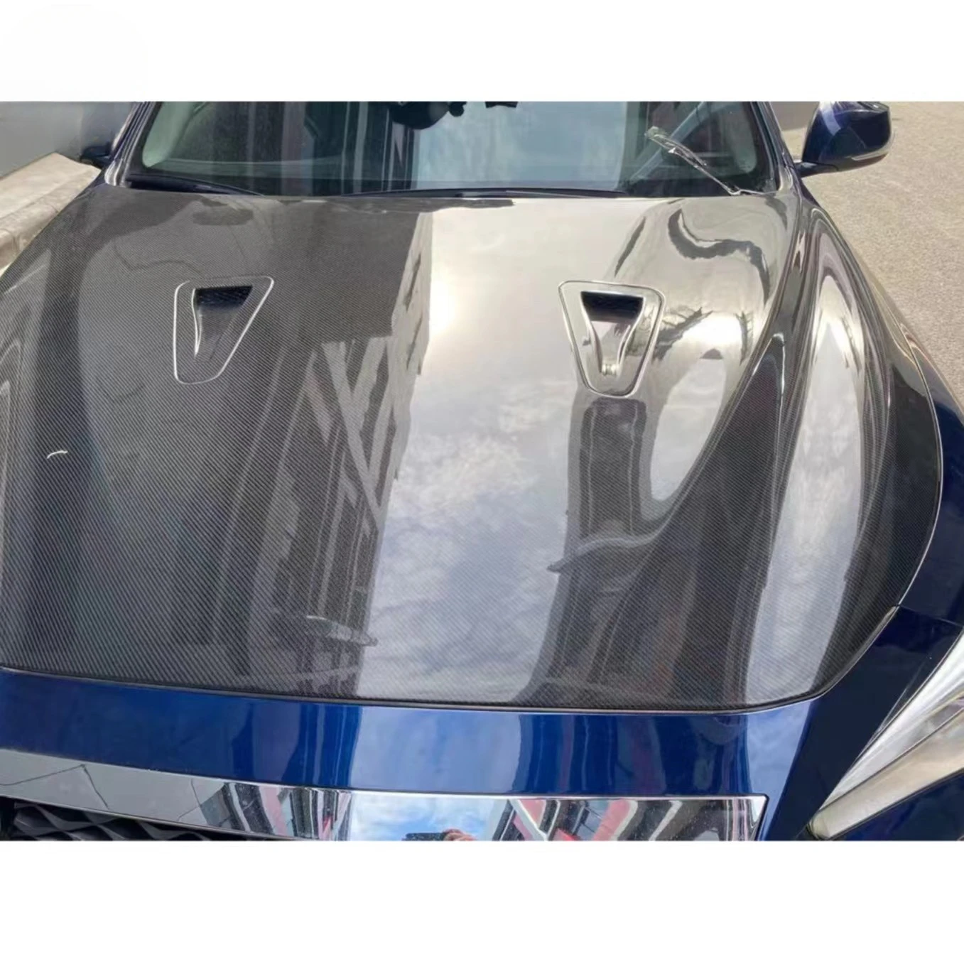 

MRD GTR Style for Infiniti Q50 2014+ Engine Cover Real Carbon Fiber and Honeycomb Car Hood Bonnet Cover