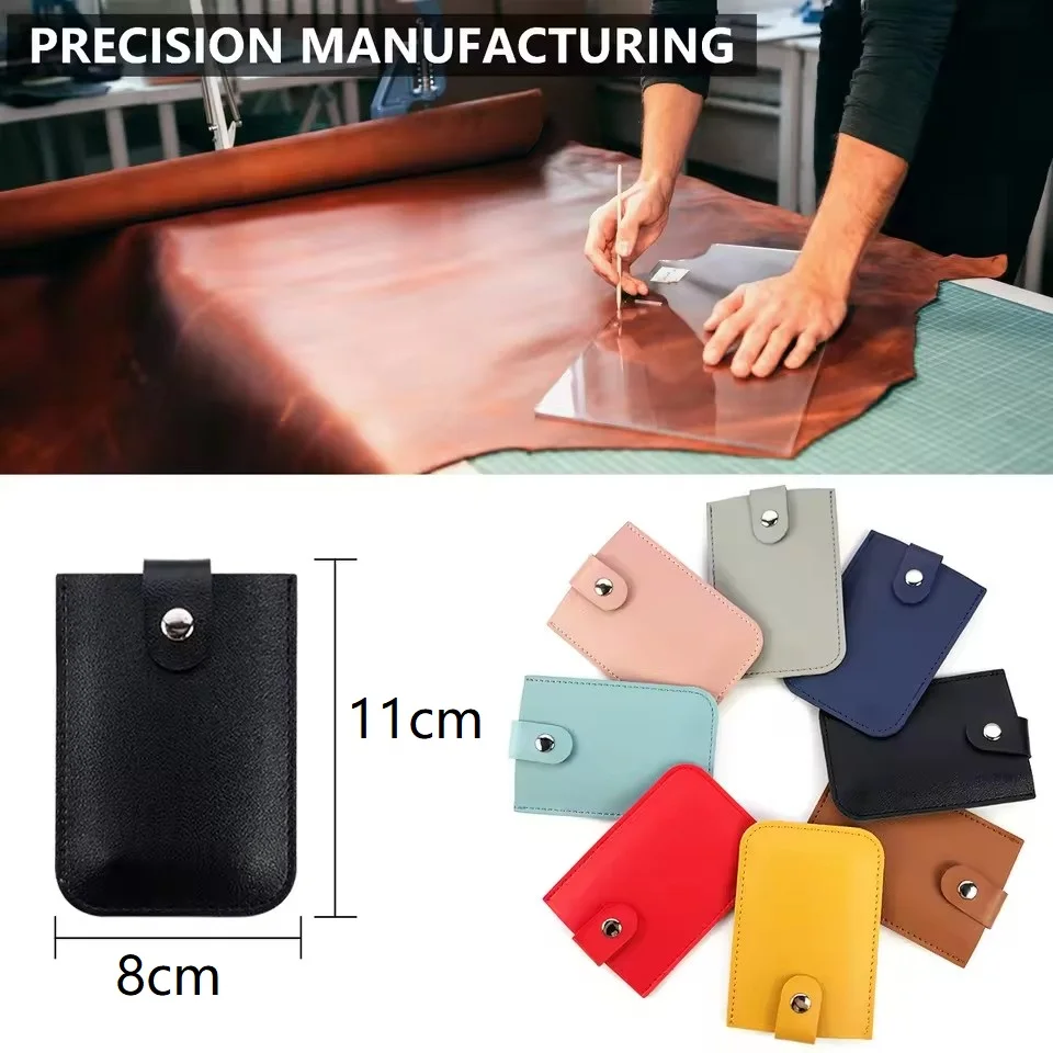 Elegant Leather Card Sleeve with Pull-Out Design – Large Capacity Holder