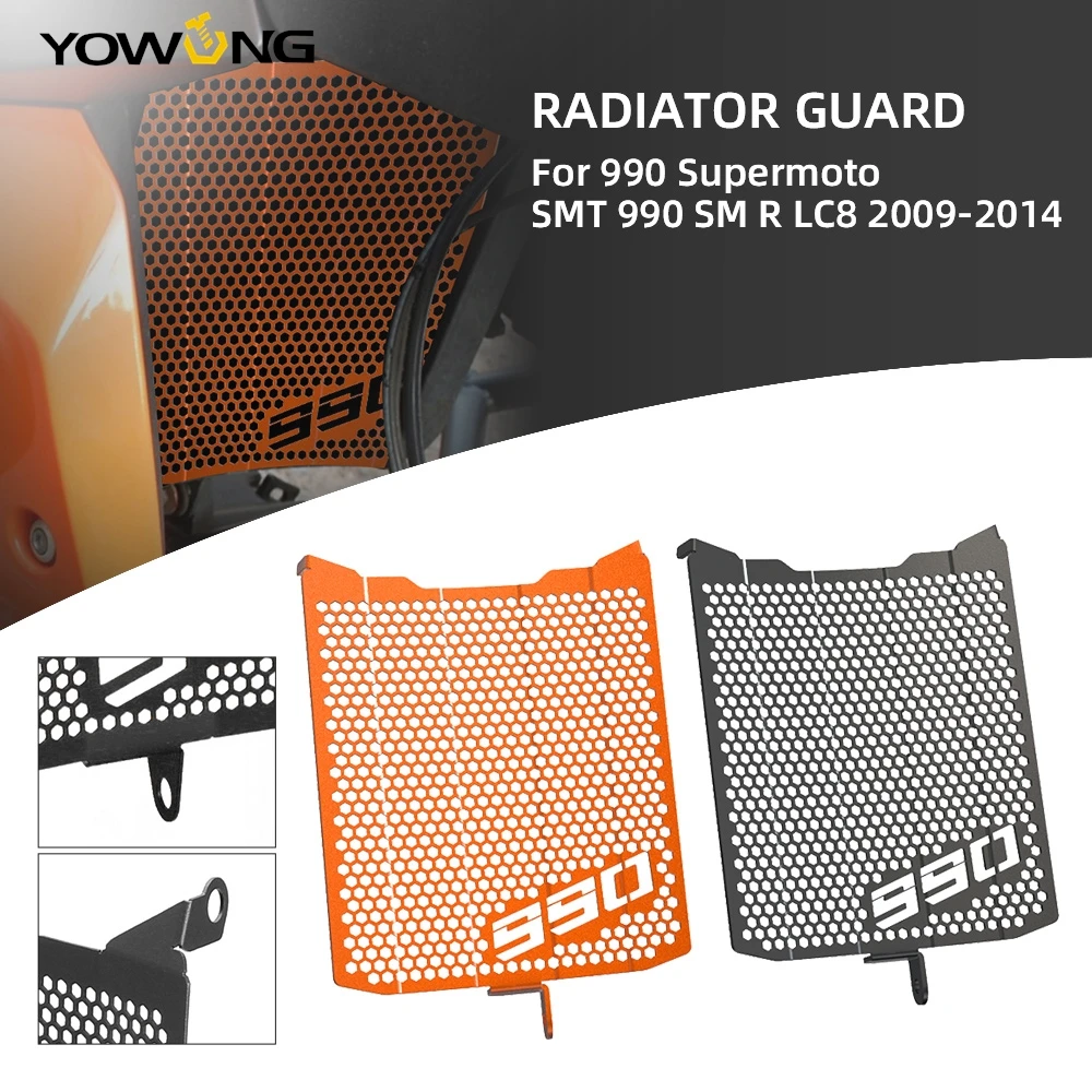 

Motorcycle Accessories Radiator Guard Grille Cover Protector For 990 Supermoto SMT 990 SM R LC8 2009 2010 2011 2012 2013 2014