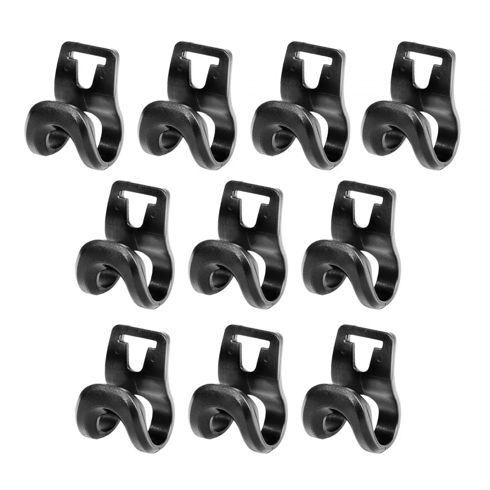 Camping Tent Accessories 10 Pieces Tent Pole Connector Clips Camping Tent Clips Lightweight C Shaped tent clips camping tent fasteners