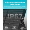 Solar Generator Mega 1 1024Wh with 240W Solar Panel, LFP Battery 2000W Portable Power Station Fast Charging to 100% within an 5
