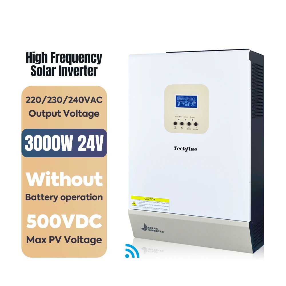 

3KW 24V Home Hybrid Solar Inverter 3000W High Frequency Pure Sine Wave Solar Inverter With WIFi optional