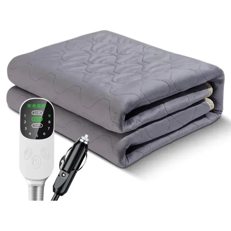 12V Car Heating Blanket Auto Sleeper Warm Heater for Camping Trucks Off-road Vehicles Heated Blanket Seats Heater Warm