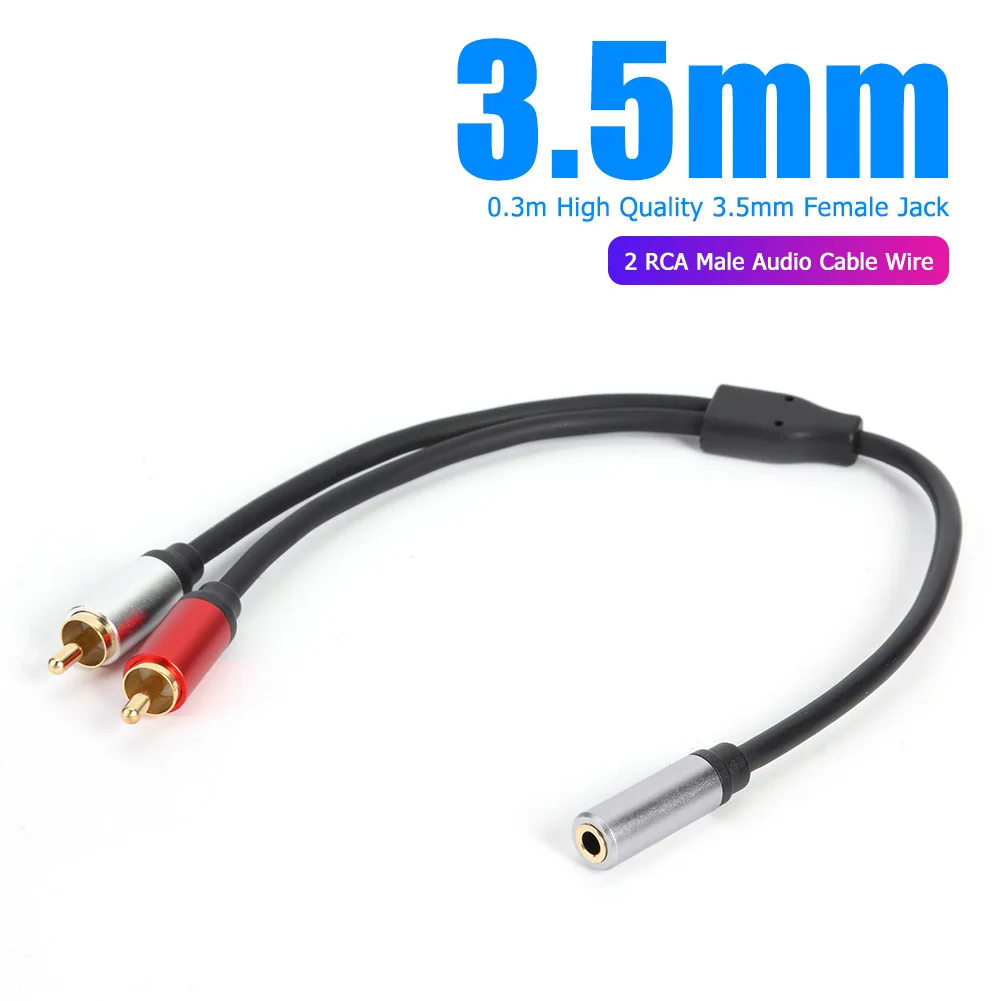 3.5mm  -2 RCA   ̺  ̾, 0.3m ε巯 , Ʈ MP3 º ǻͿ