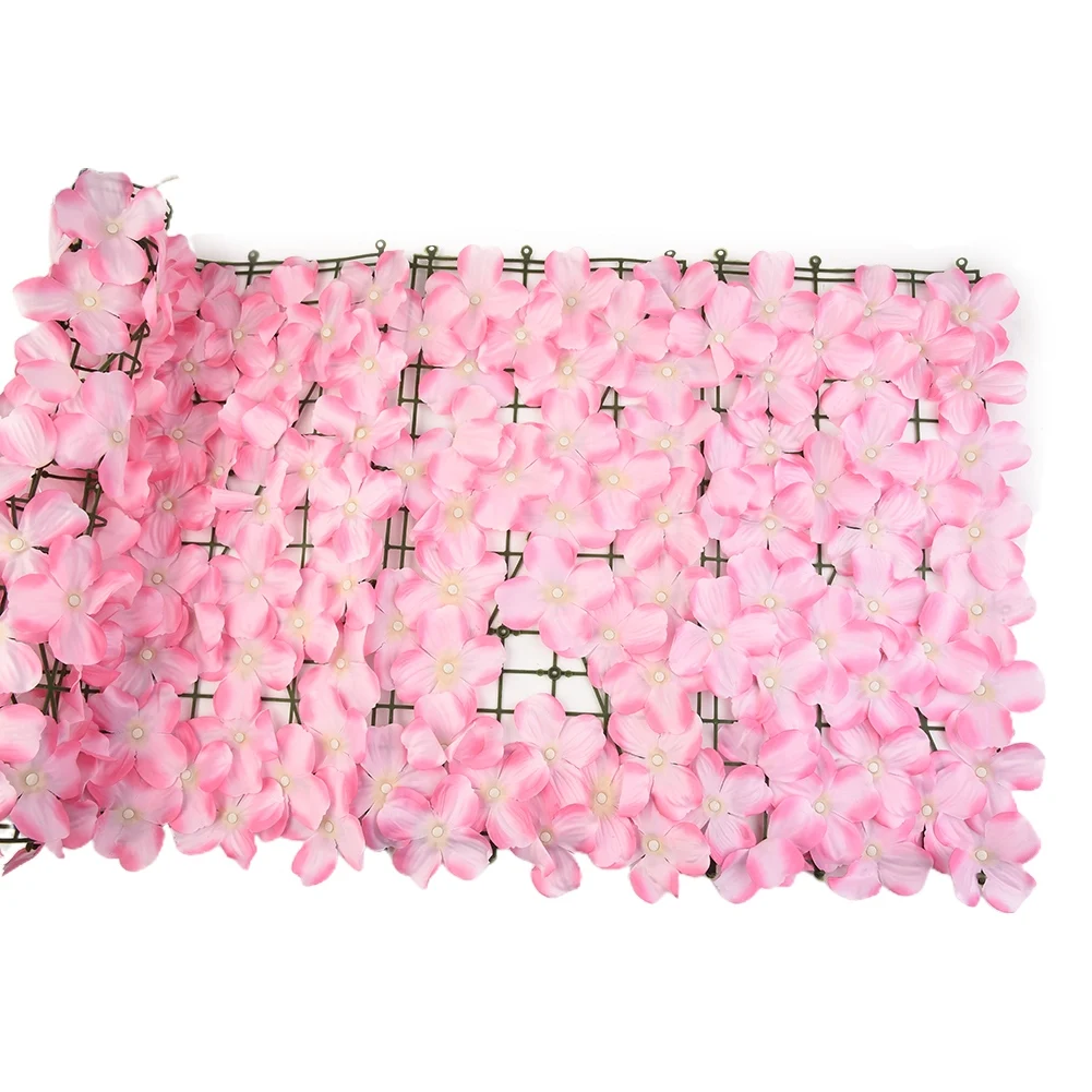 인공 꽃 벽 패널 배경 정원 울타리 덩굴, 개인 정보 보호 울타리 벽 울타리, 꽃 배경 울타리, 집 마당 장식