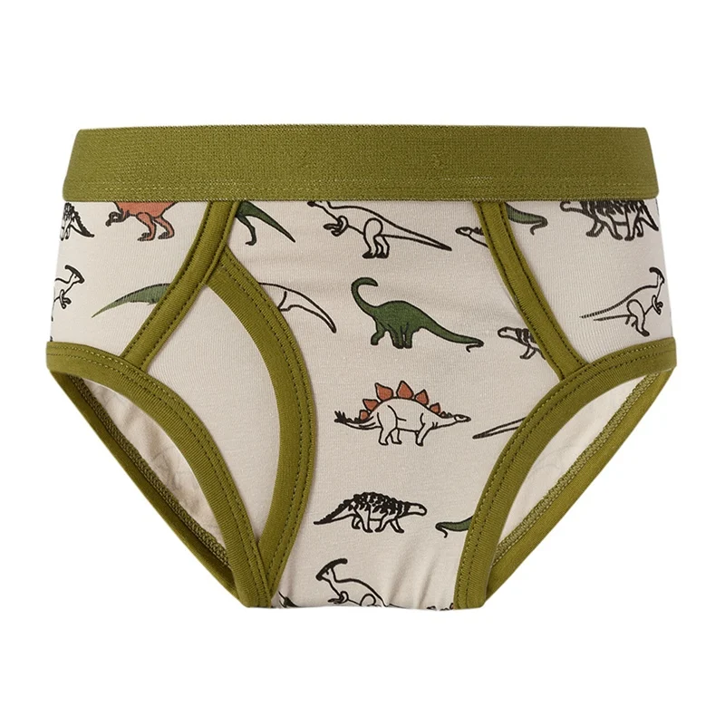 Boys Cotton Briefs Solid Cotton Skin-Friendly Cartoon Print Triangle Underpants Kids Fashion Breathable Underwear 1-12Y boys underwear