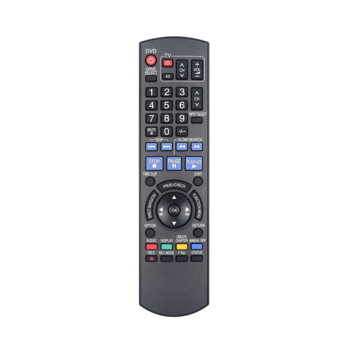 Telecomando Muslimex Per Lettore Dvd Panasonic Dmr-Eh57 Dmr-Eh67 Dmr-Eh68 Dmr-Eh58